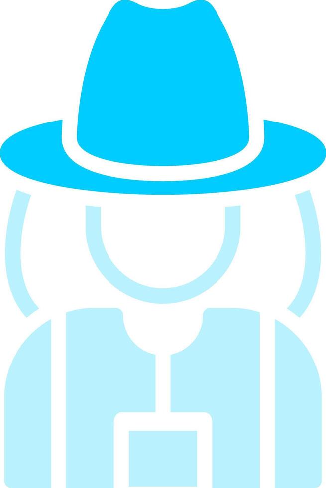 Lady Farmer Creative Icon Design vector
