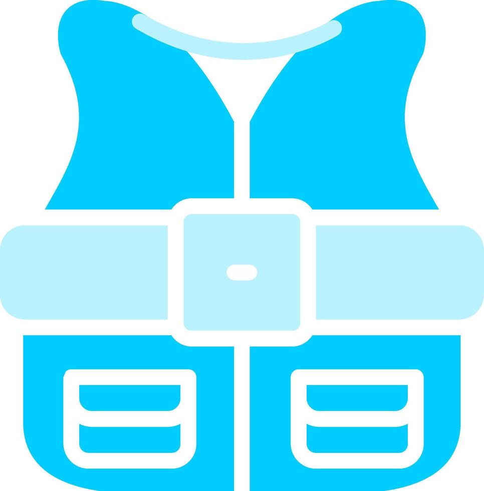 Fishing Vest Creative Icon Design vector