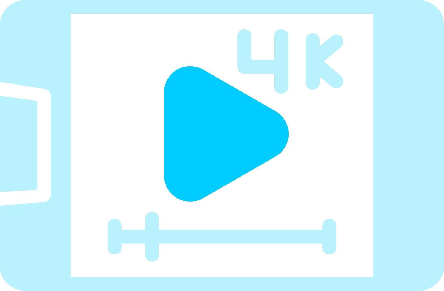 Video Streaming Creative Icon Design vector