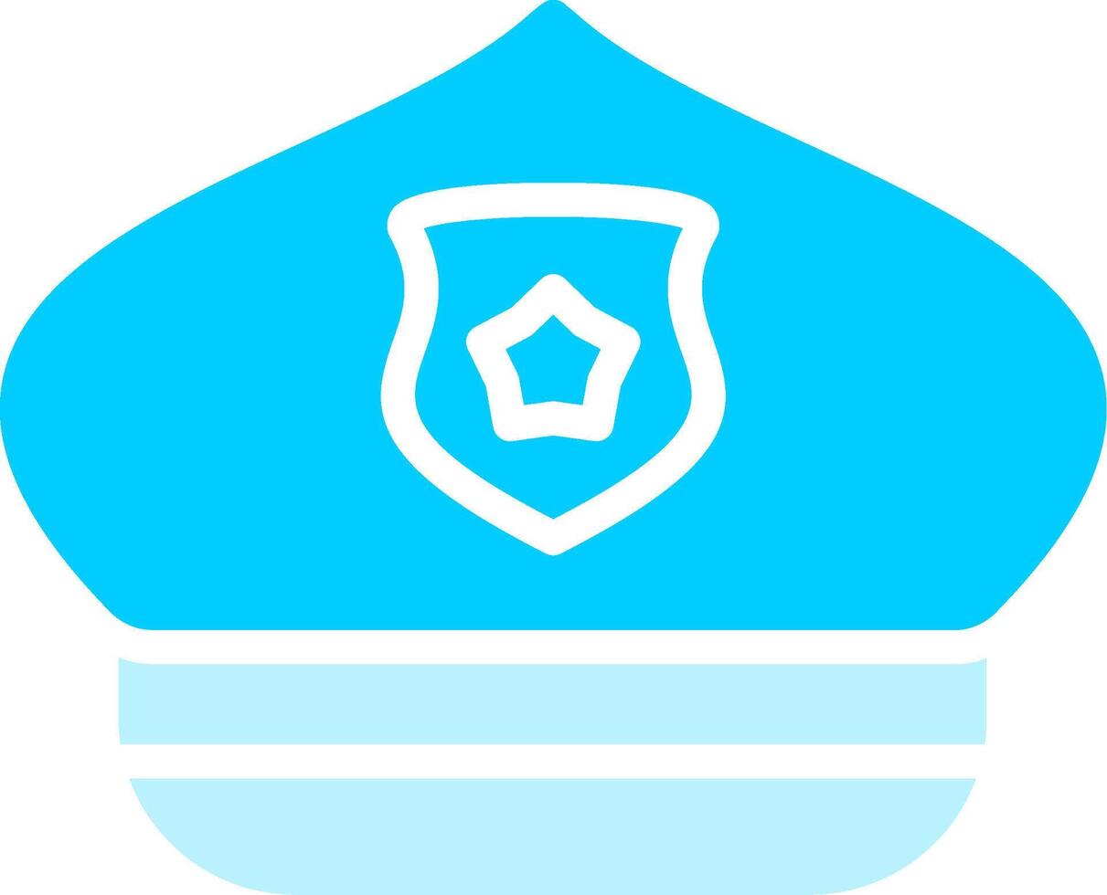 Police Hat Creative Icon Design vector