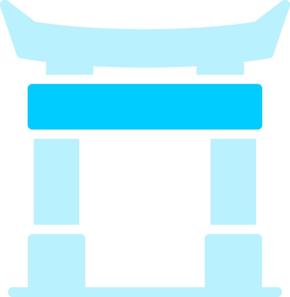 diseño de icono creativo de puerta torii vector