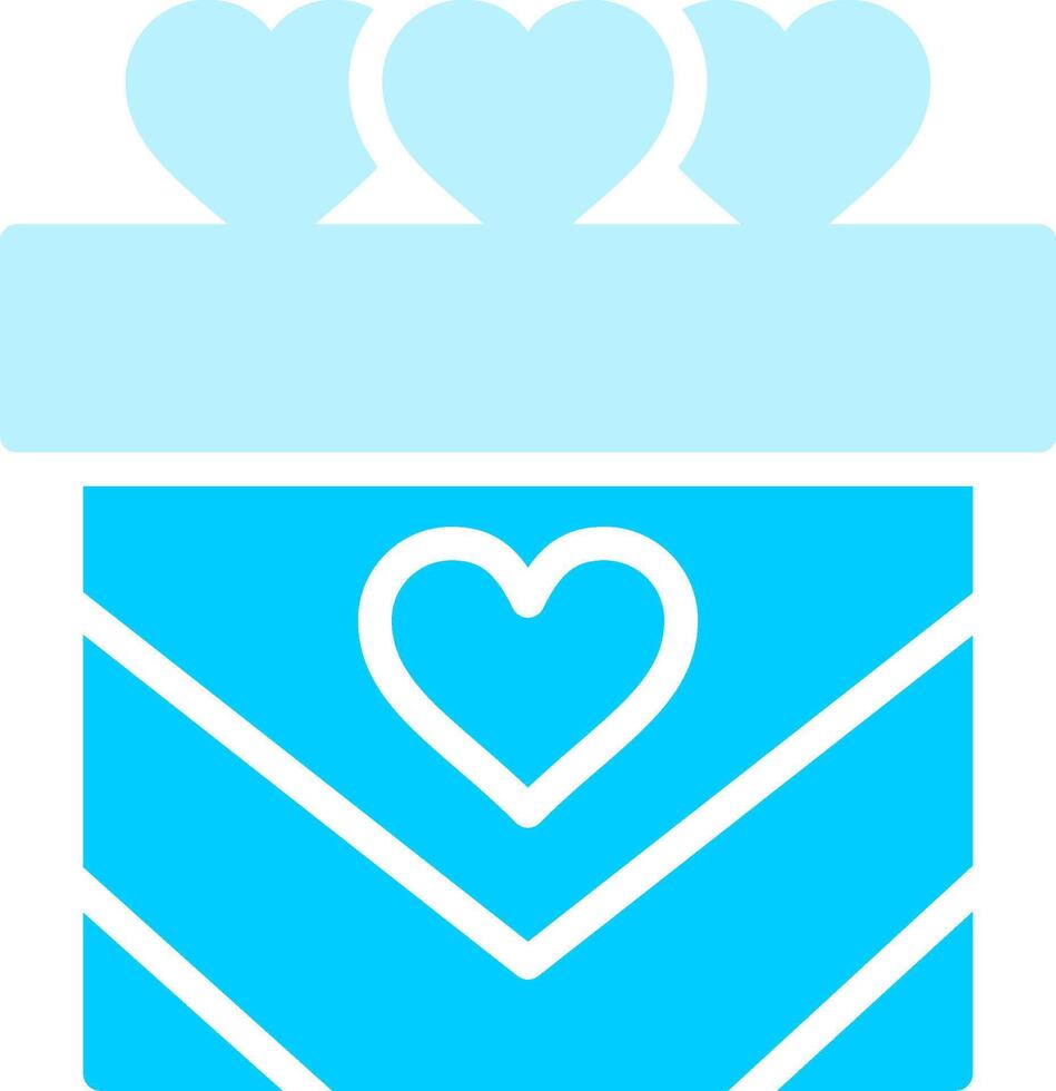 diseño de icono creativo de regalo de boda vector