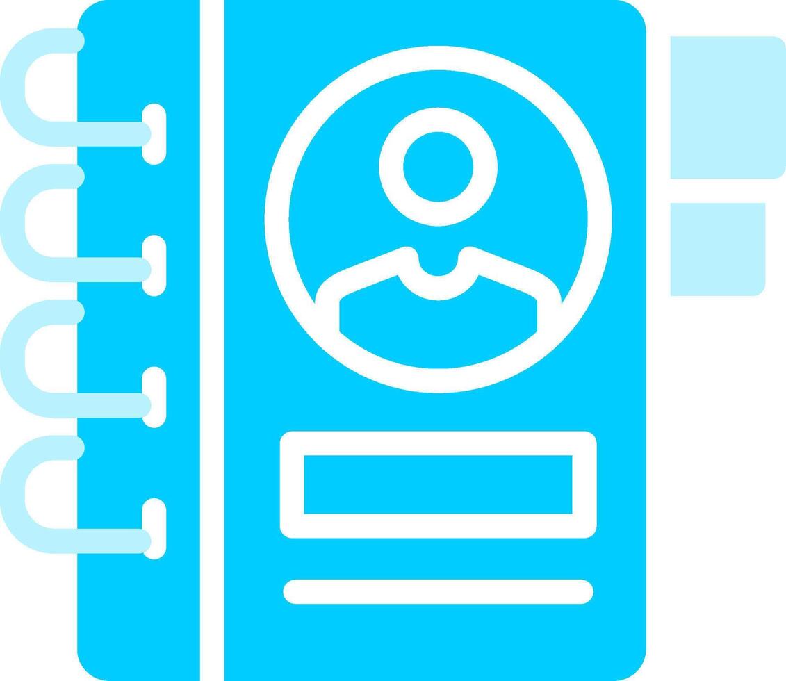 Address Book Creative Icon Design vector