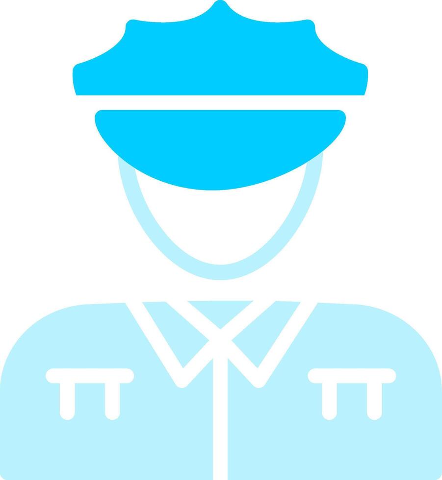 Police Man Creative Icon Design vector