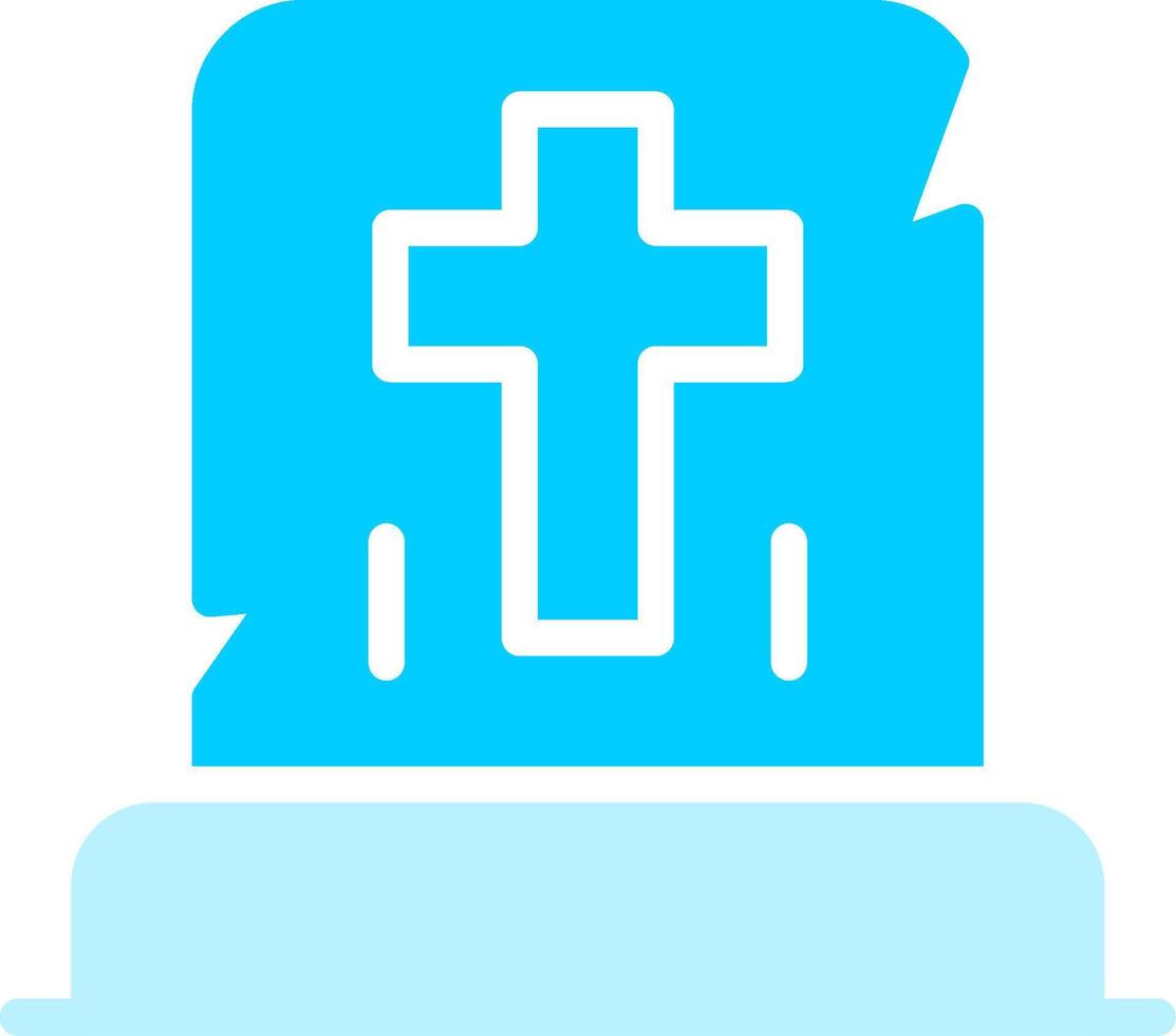 Gravestone Creative Icon Design vector