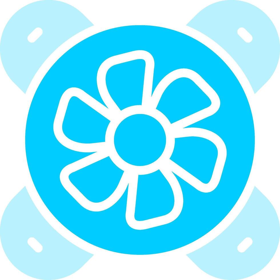 Cooling Fan Creative Icon Design vector