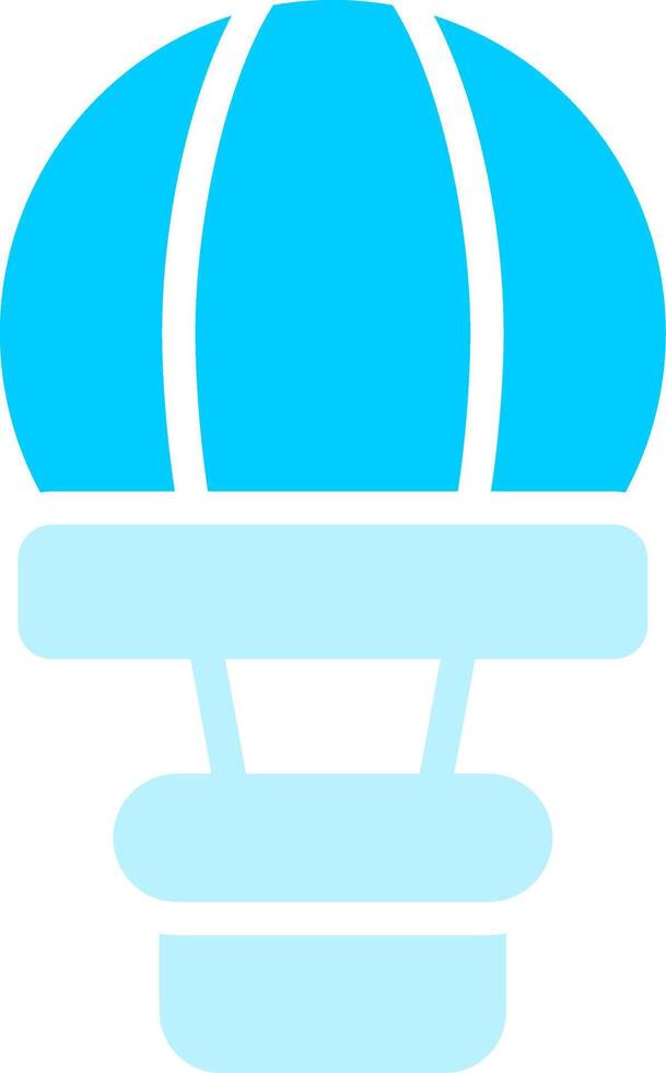 Hot Air Balloon Creative Icon Design vector