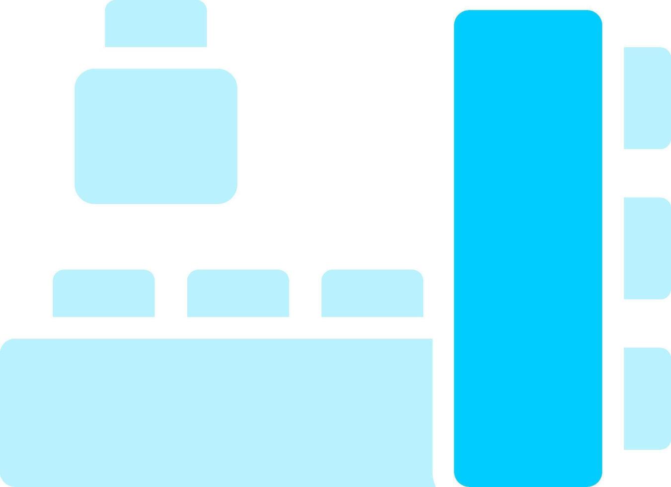Blocks Creative Icon Design vector