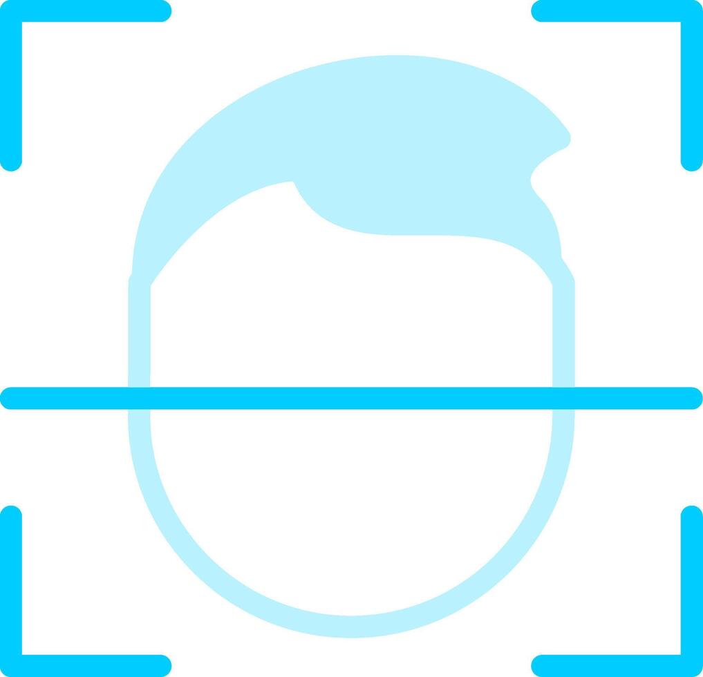 Face Id Creative Icon Design vector