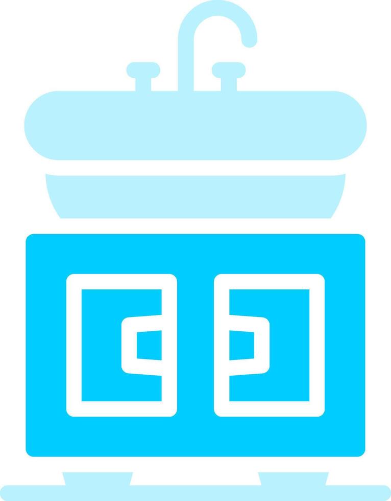 Washbasin Creative Icon Design vector