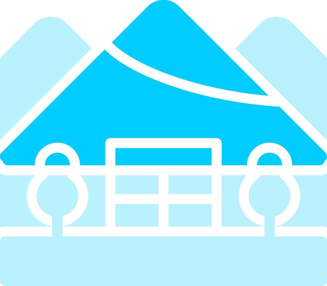 Igloo Landscape Creative Icon Design vector