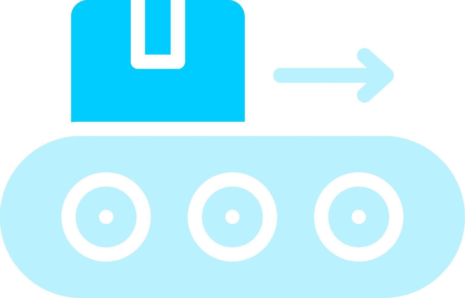 Conveyor Belt Creative Icon Design vector
