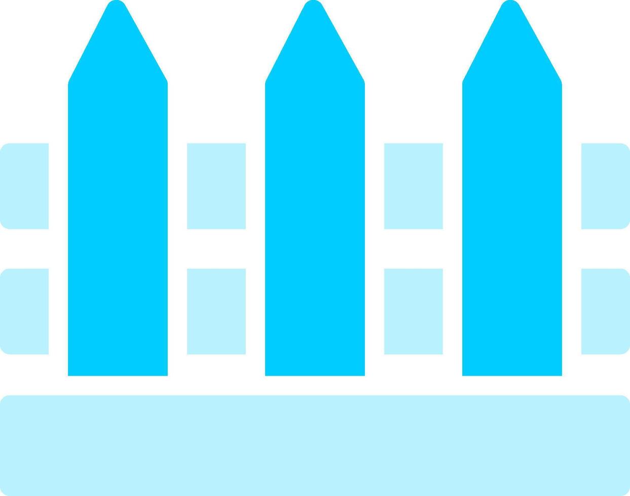 Fence Creative Icon Design vector