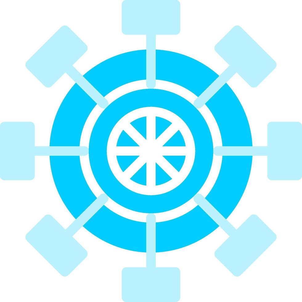 Line two Blue Colour vector