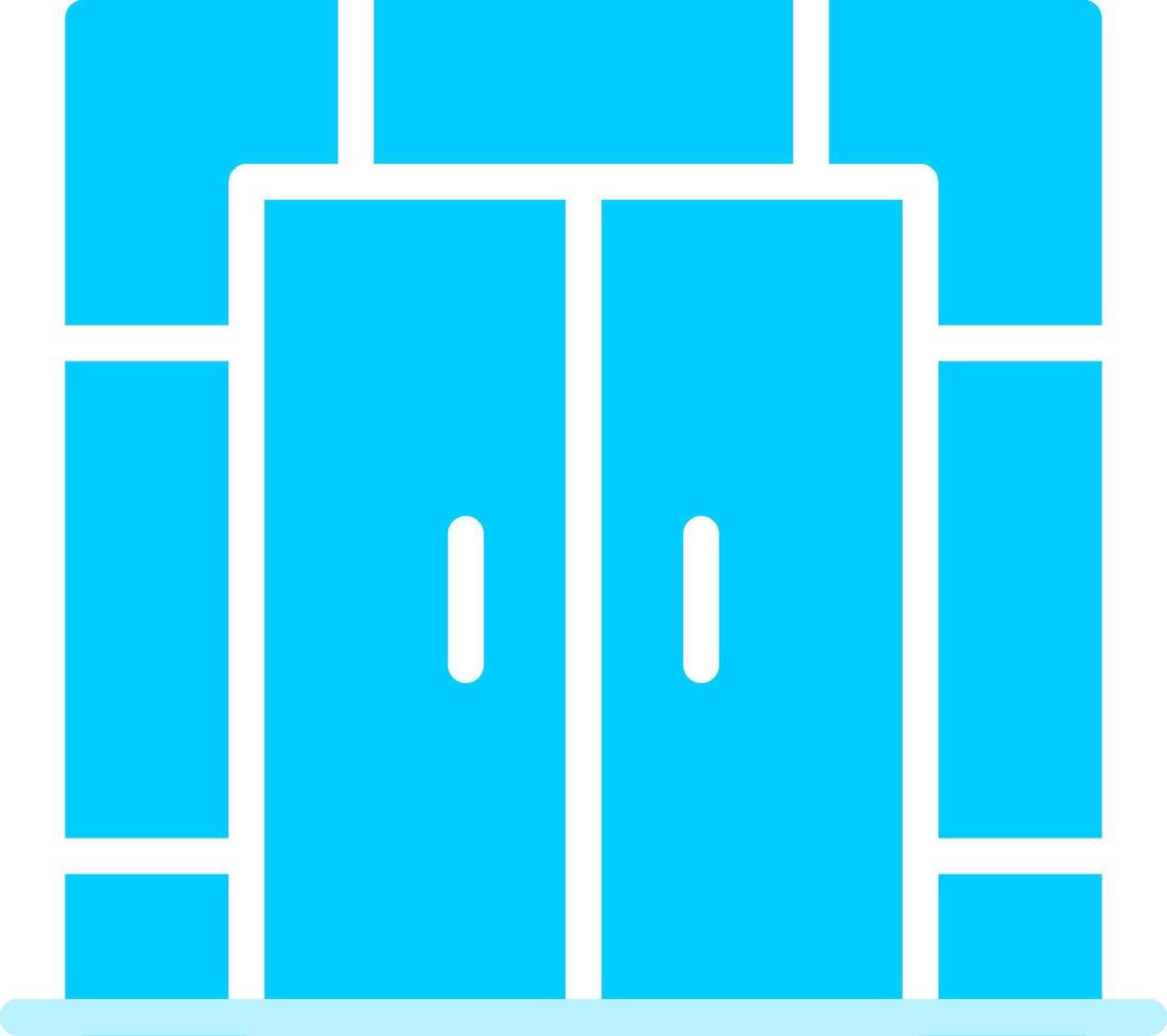 Line two Blue Colour vector