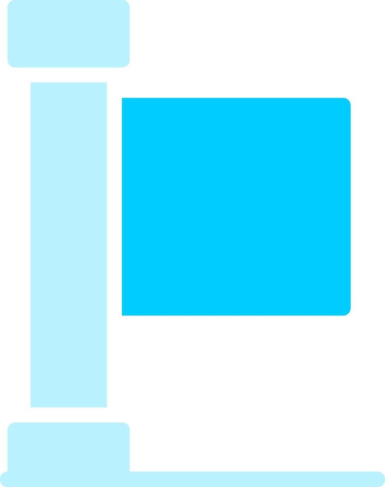 Line two Blue Colour vector