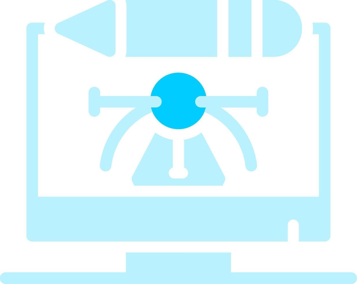 Digital Art Creative Icon Design vector