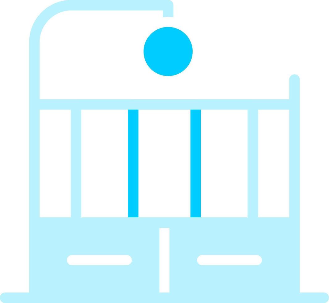 Line two Blue Colour vector