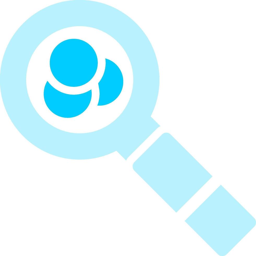 Magnifying Glass Creative Icon Design vector