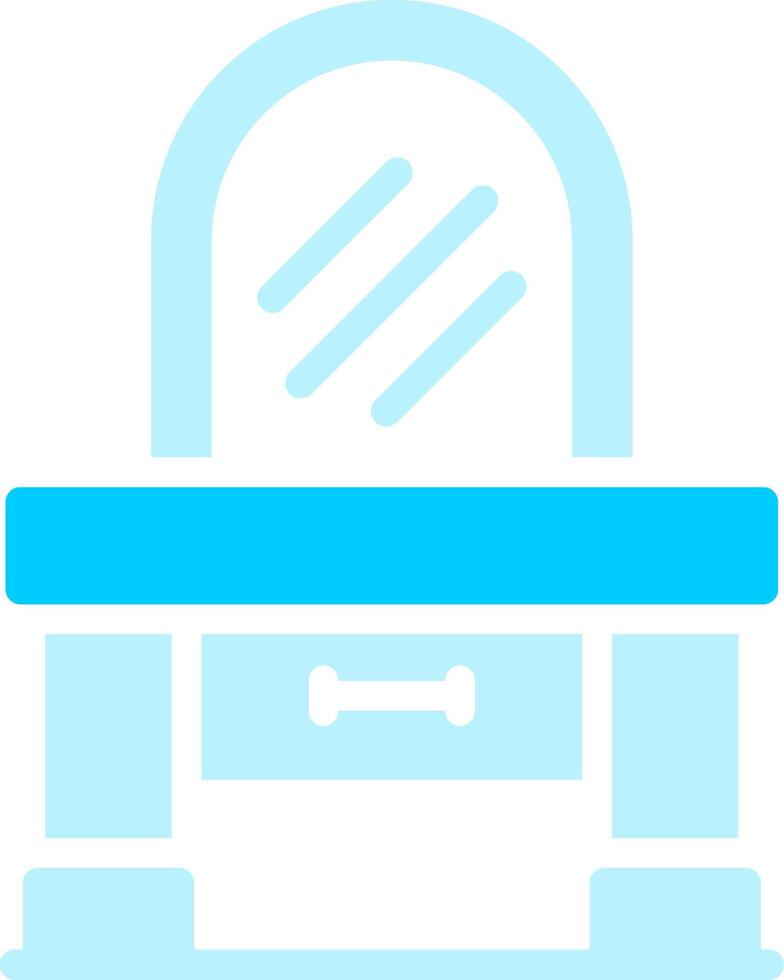 Dressing Table Creative Icon Design vector