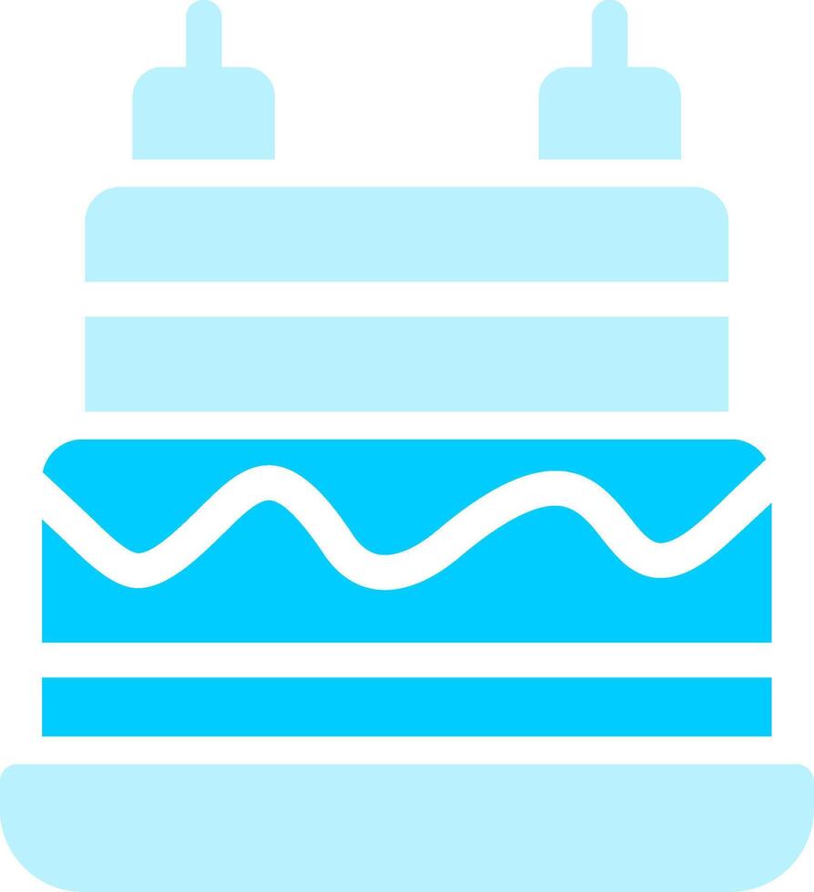 diseño de icono creativo de pastel de cumpleaños vector