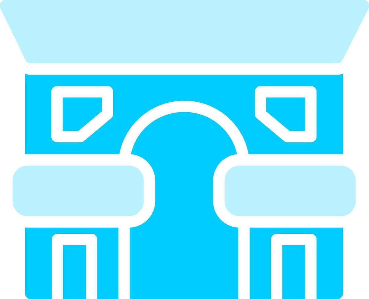 Arc De Triomphe Creative Icon Design vector