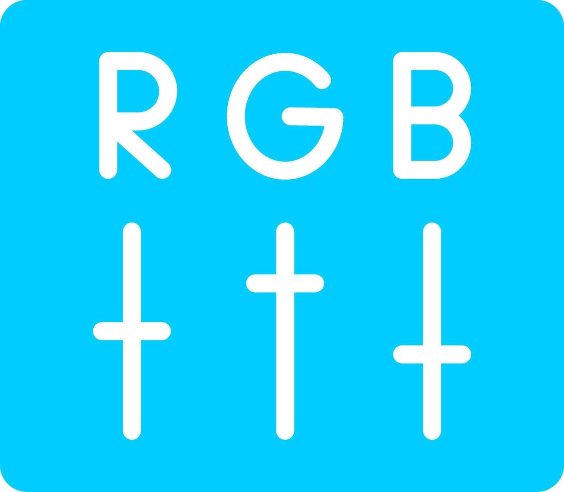 diseño de icono creativo rgb vector
