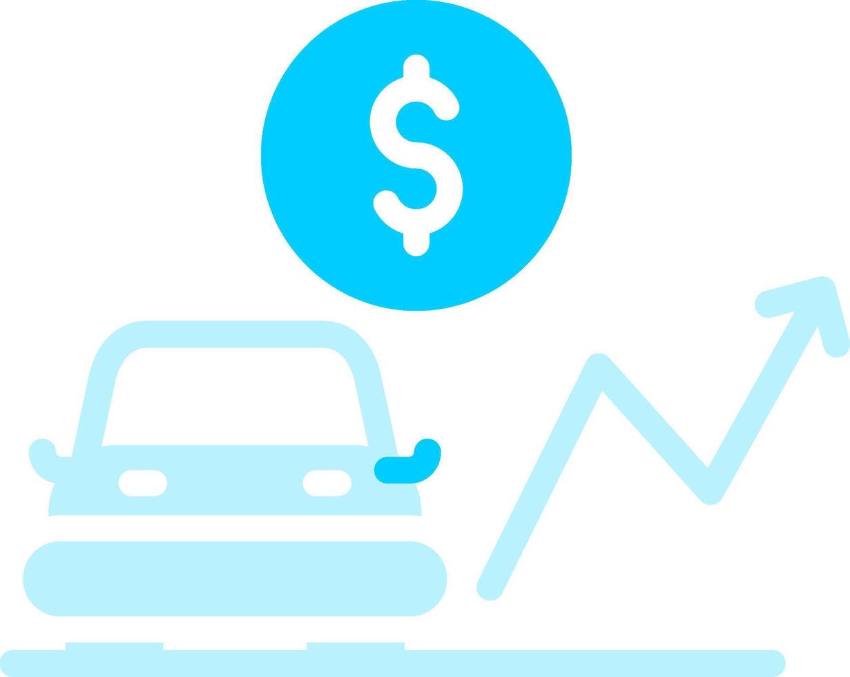Car Loan Rates Creative Icon Design vector