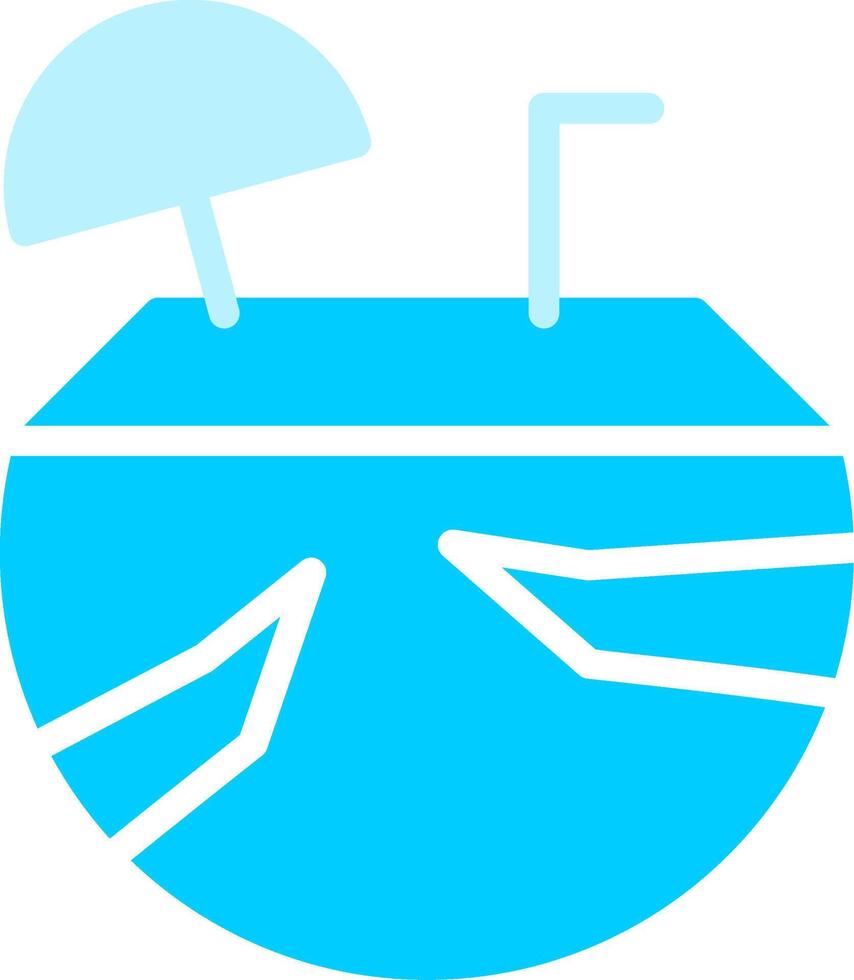 Line two Blue Colour vector