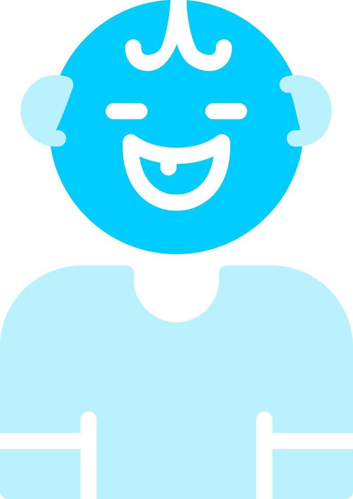 bebé sonrisa creativo icono diseño vector