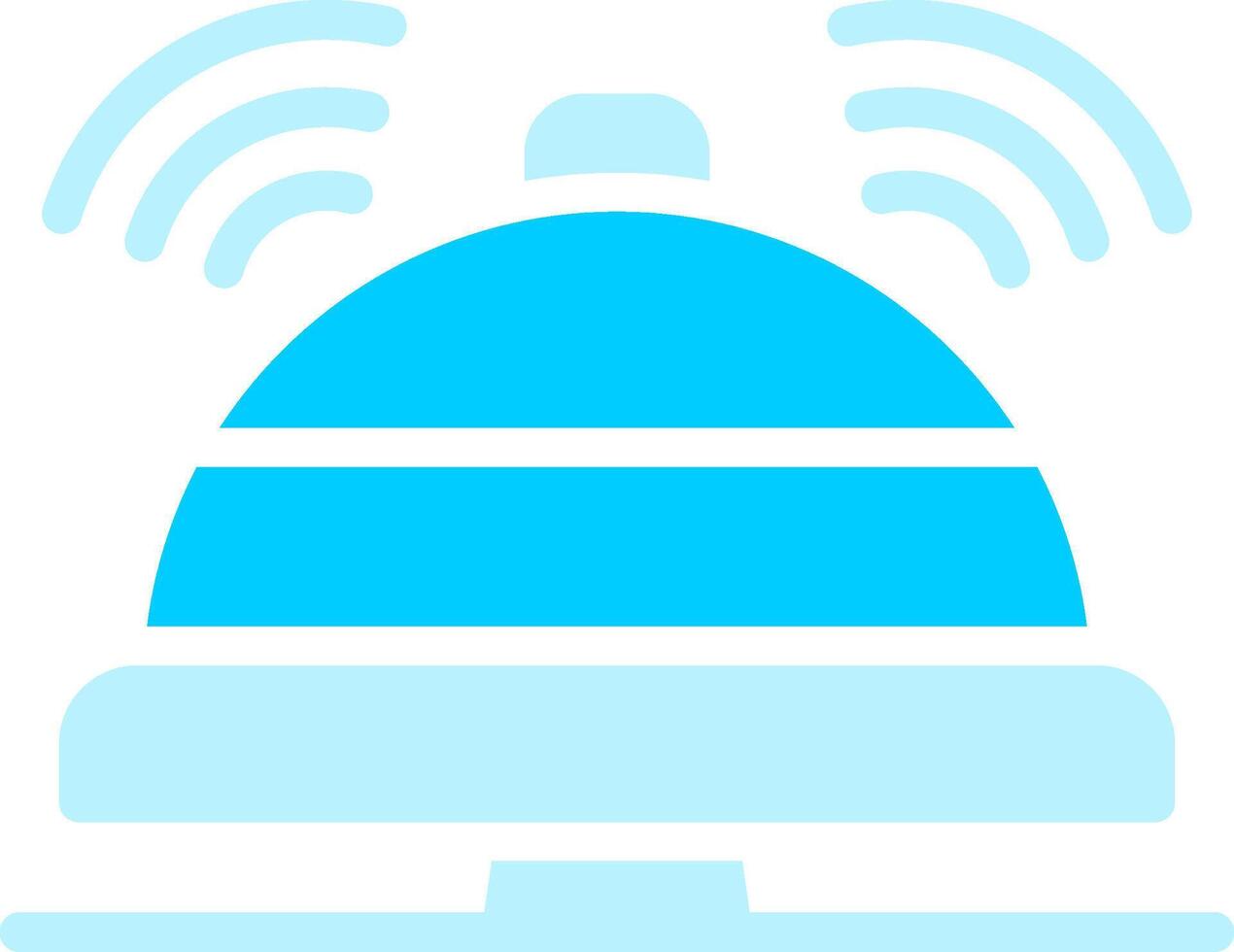 Reception Bell Creative Icon Design vector