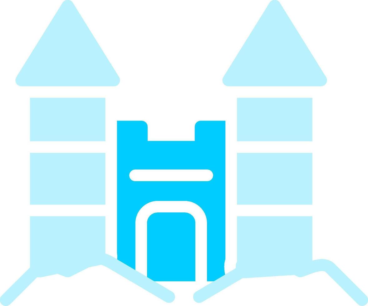 Line two Blue Colour vector