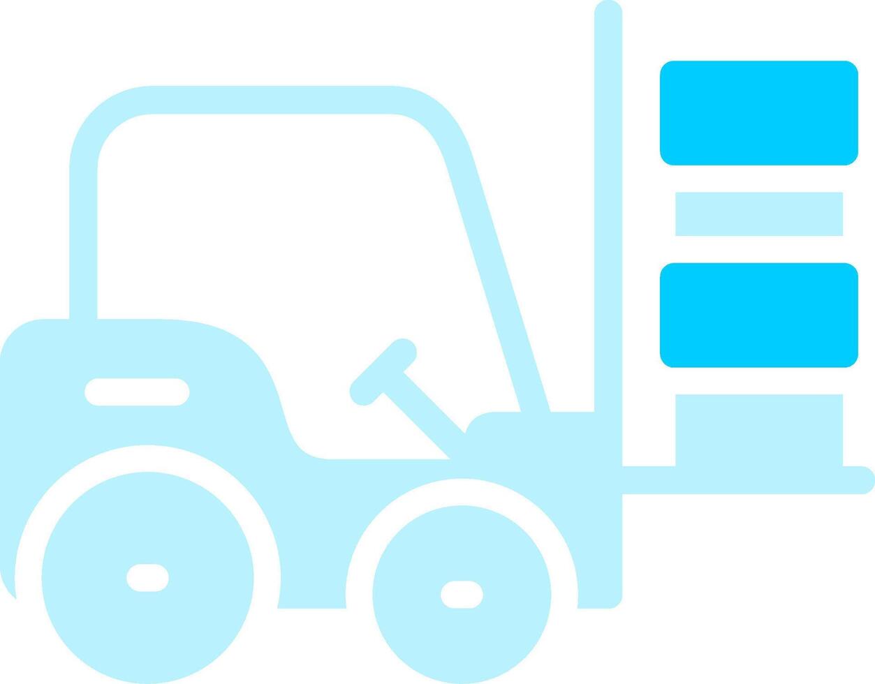Forklift Creative Icon Design vector