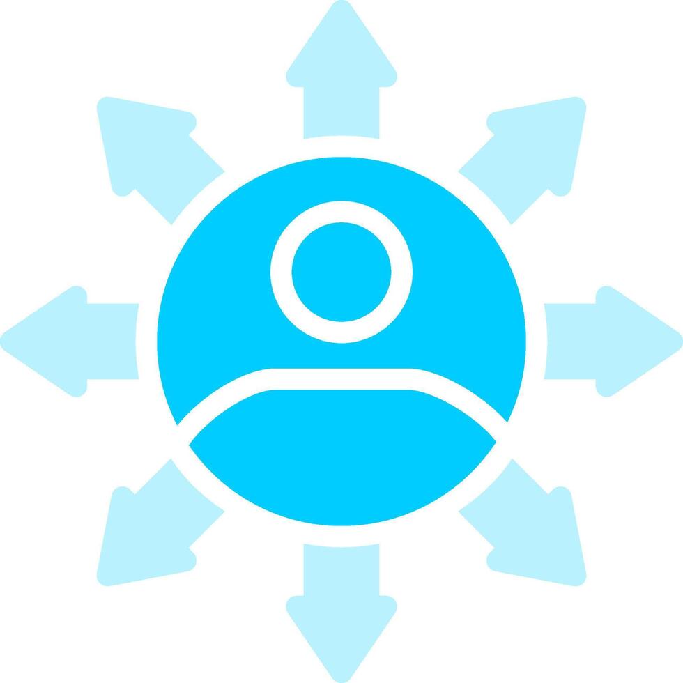 Influence Creative Icon Design vector