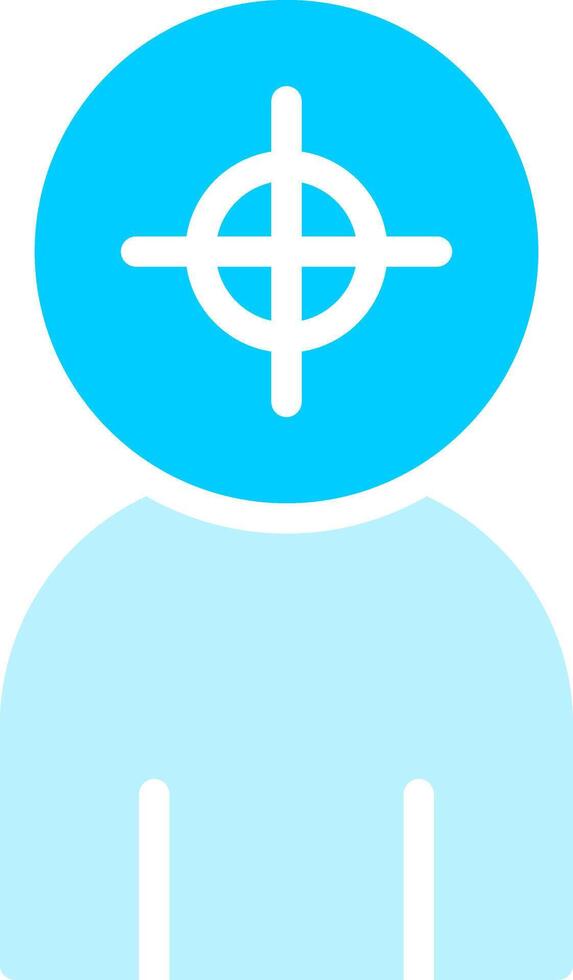 Police Shooting Creative Icon Design vector