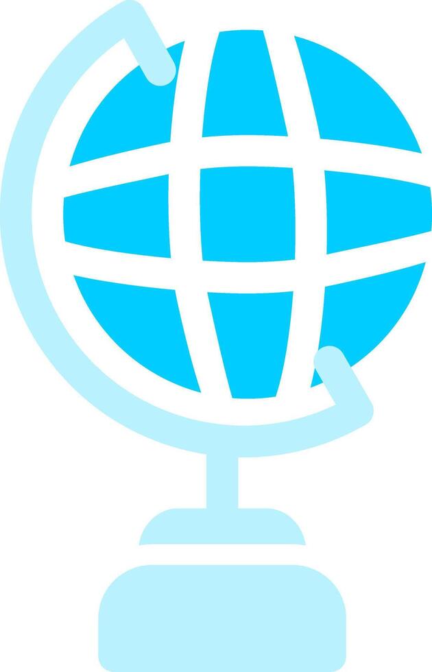 Globe Stand Creative Icon Design vector