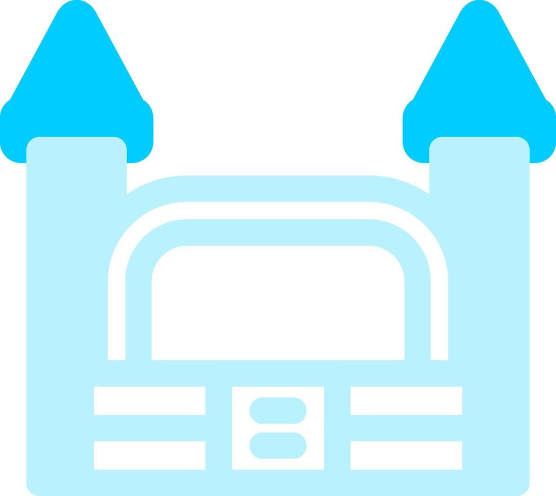 Bouncy Castle Creative Icon Design vector