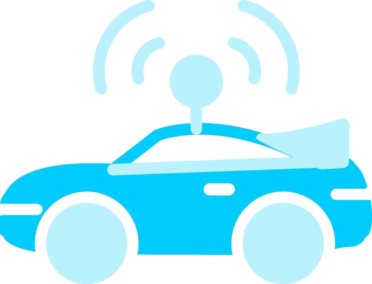 Autonomous Vehicle Creative Icon Design vector