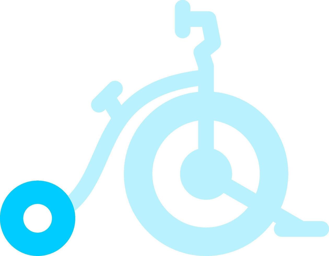 Circus Bike Creative Icon Design vector