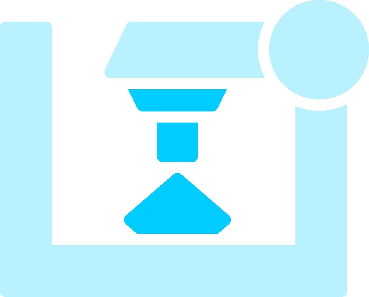 3D Printer Creative Icon Design vector