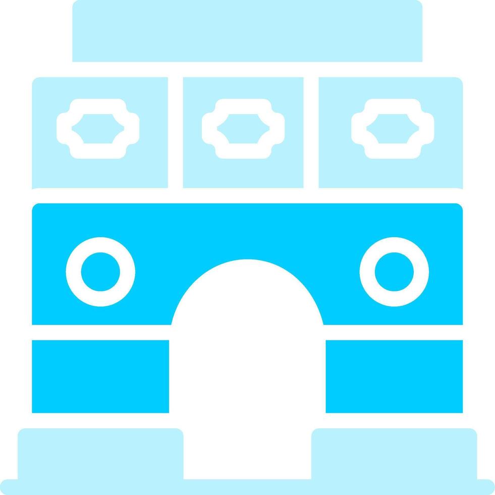 Line two Blue Colour vector