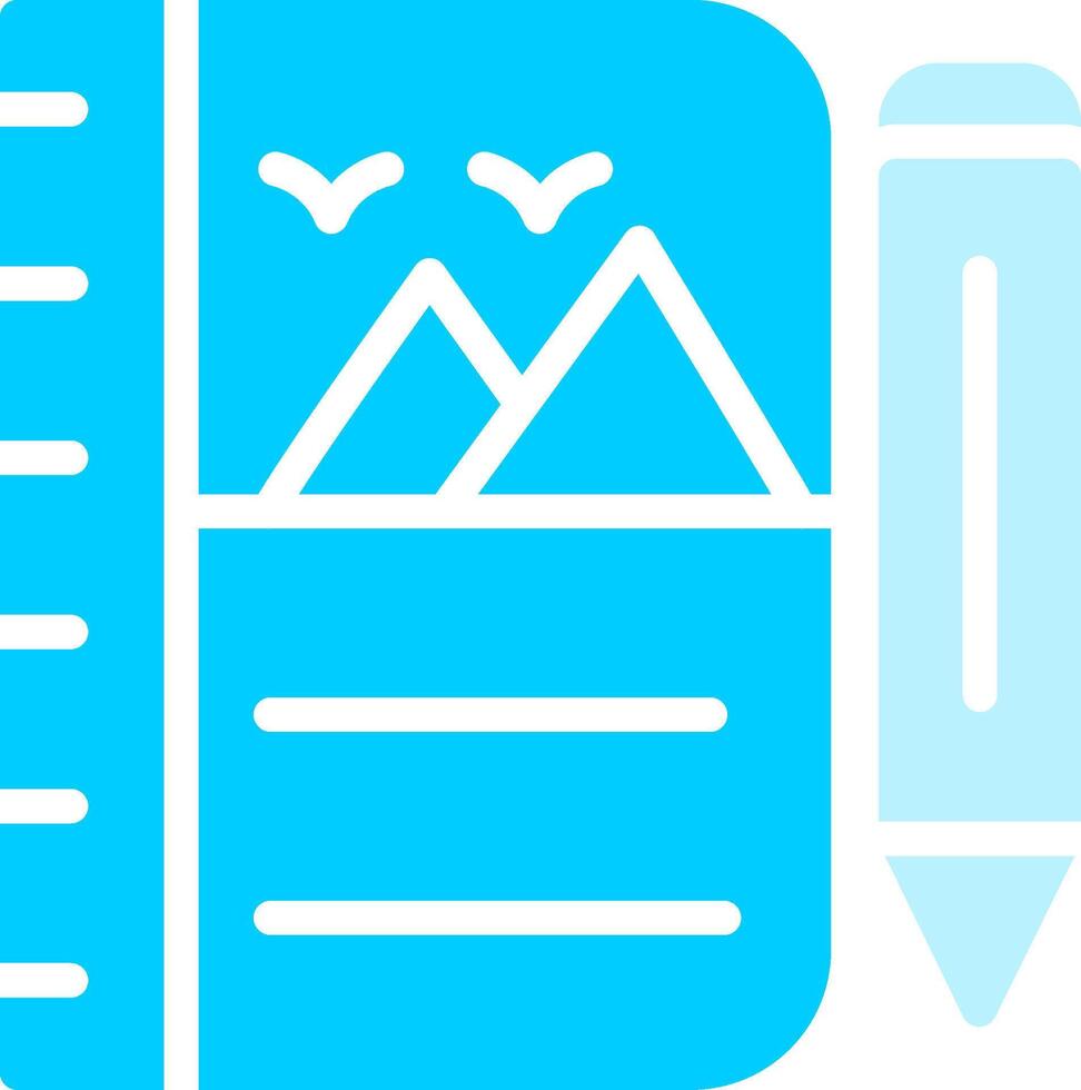 Sketchbook Creative Icon Design vector