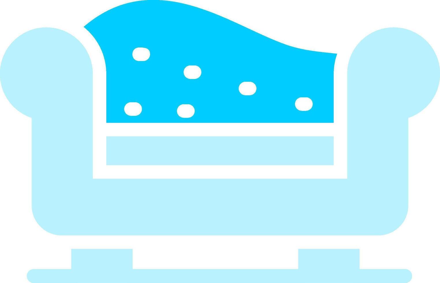 Chaise Longue Creative Icon Design vector