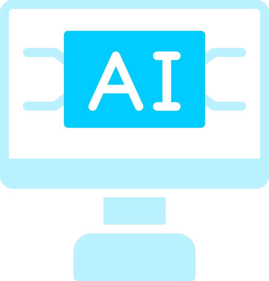 Artificial Intelligence Creative Icon Design vector