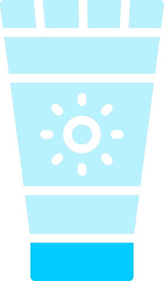 Sunscreen Creative Icon Design vector