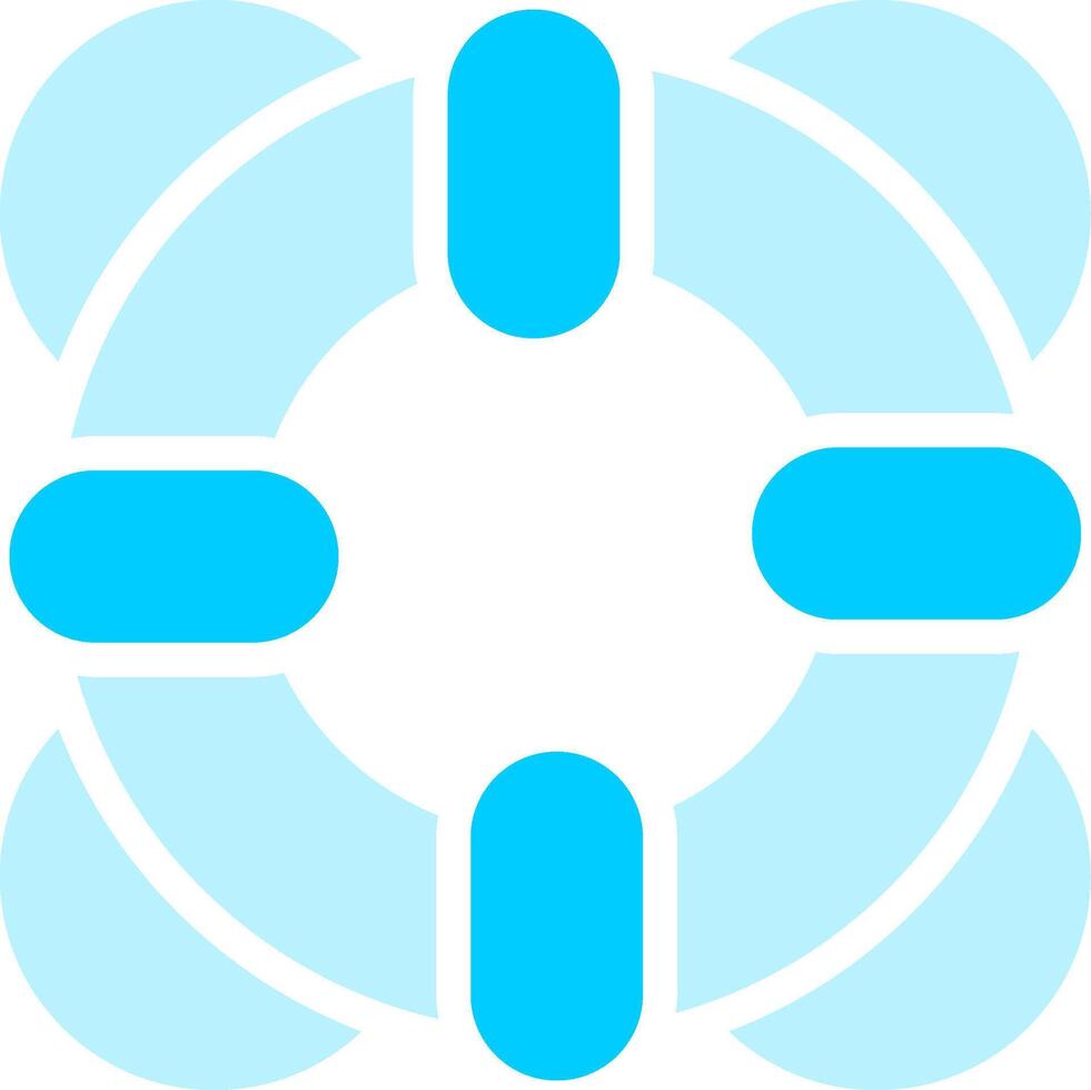 Lifebuoy Creative Icon Design vector