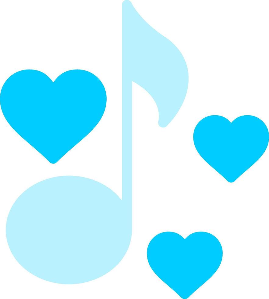 Love Song Creative Icon Design vector