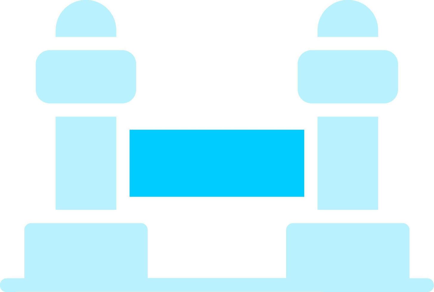 Line two Blue Colour vector