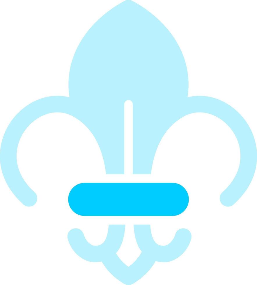 Fleur De Lis Creative Icon Design vector