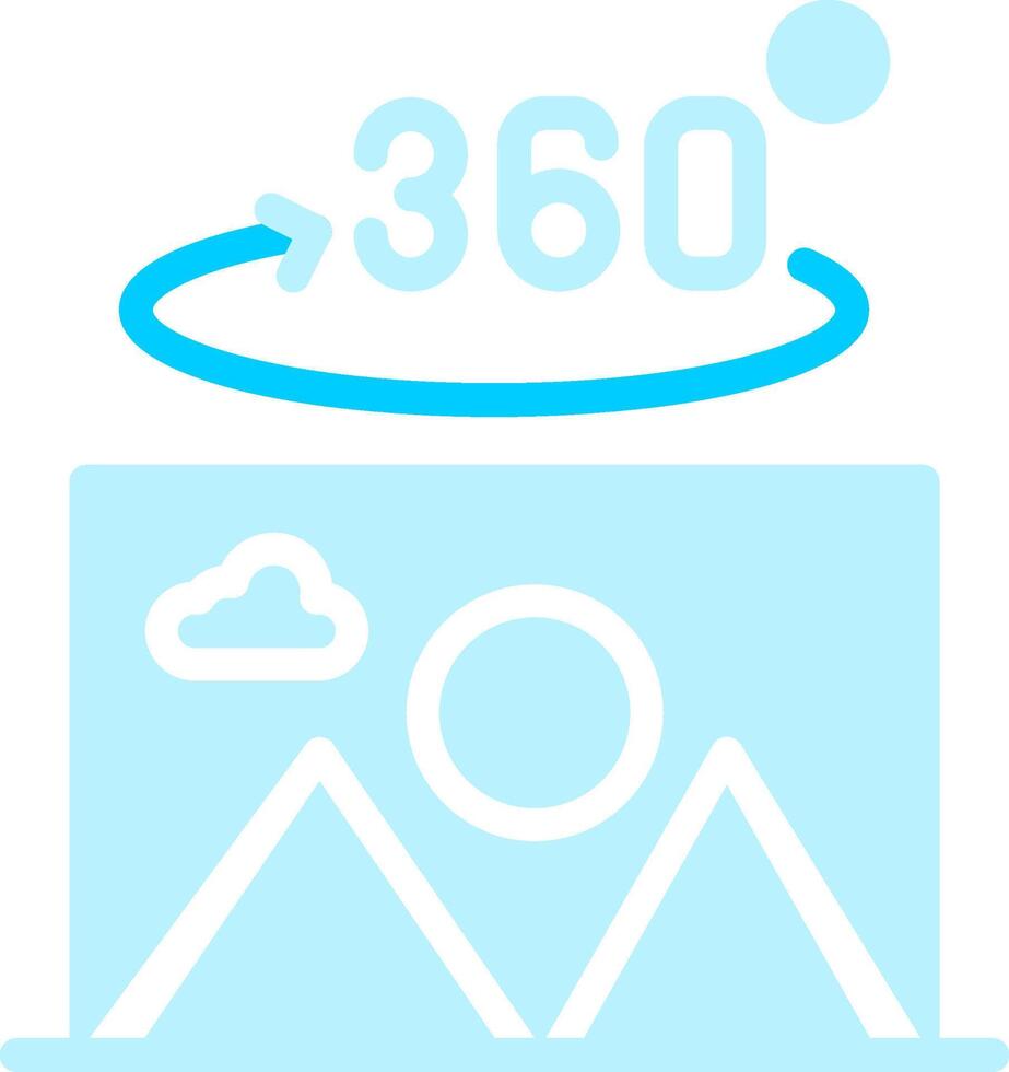 360 Degree Photo Creative Icon Design vector